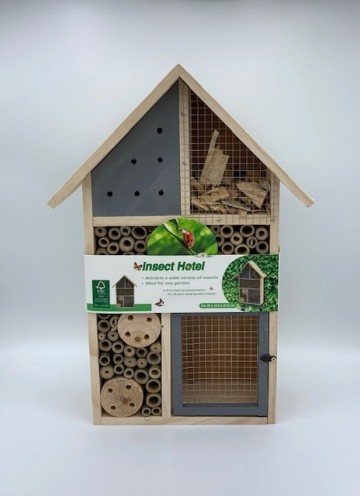 Wilde bijen insecten hotel grijs groot
